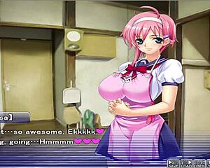 in apartment of love ep 13, the cartoon anime hentai characters get drained in sensual scenes.