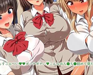 My huge cock sparked wild encounters with busty anime girls