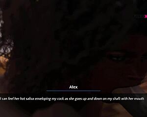 dreams of desire - latisha sucking alex's cock while studying?