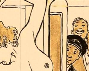 Vintage cartoon drawings collection