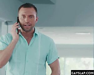 French gay bodybuilder bareback threesome