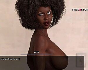 dreams of desire - latisha sucking alex's cock while studying?