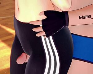 Spider Gwen ditches exercises for adult dick fun in parody