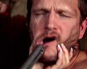 Dominant Sheriff Jasmine Jae Spanks and Interrogates Helpless Prisoner