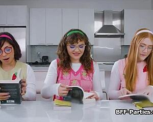 Geek Chicks Crave Books and Hard Dick at Wild Party