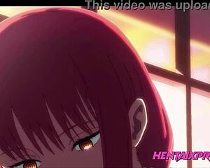 Miss Makima's lucky student enjoys a satisfying blowjob