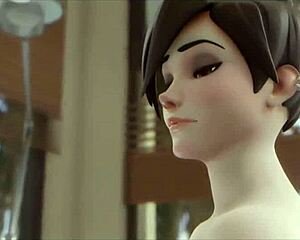 Does Tracer Fuck Guy Hard In Hentai Action?