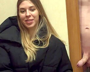 Stepped out to wait for a taxi, got a surprise blowjob from the babysitter, Milfetta and MichaelFrostPro.