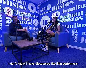 Violet Lover smashes her cumming record using a vibrating machine on Juan Bustos’ podcast