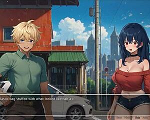 girlfriend exposes her huge tits and ass in the street!