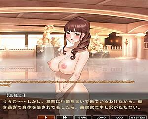 Maid-San in Boin Game Hozuki Scene 4, Damn, Those Big Tits!
