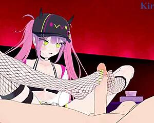 tokoyami towa and yozora mel go at it hard in this hololive vtuber hentai clip.