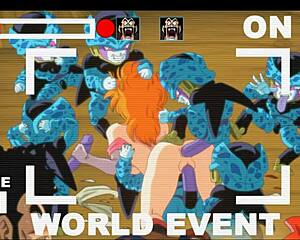 Man, I dunno, Bulma Adventure 4 got Mr. Satan watchin’ Miss Piiza get gangbanged at Cell Games.