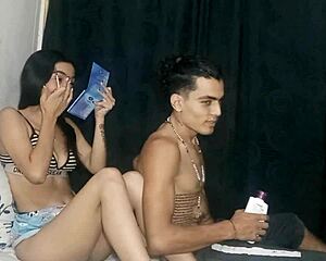 Stepsister fucks stepbrother to revenge her cuckold boyfriend.