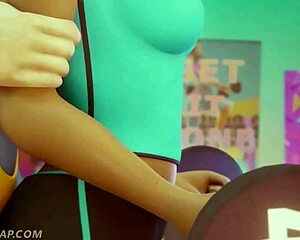 lesbian training session unfolds in wild 3d hentai