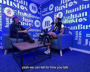 Violet Lover smashes her cumming record using a vibrating machine on Juan Bustos’ podcast