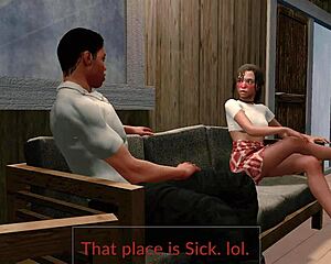 jack and emma get spanked in paradise