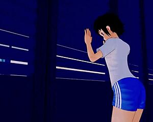 Koikatsu - Sexy Nezuko Twerks and Teases in Hot Hentai Clip