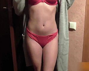 husband passionate fuck skinny babe after work - amateur