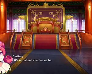 i'm watching magicami koihime muso collab featuring intense 3some cowgirl riding scenes with anime hentai characters