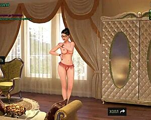 Beautiful anime game with 3D graphics and lots of anal sex