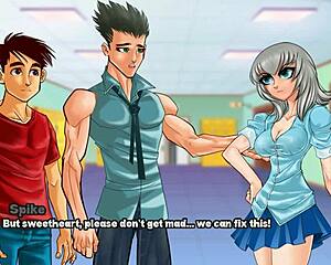 Rich uni days with a principal mistress - Animated