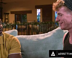 Yo, see graduated jock Aaron Trainer get wild with his hot muscle neighbor in a raw session.