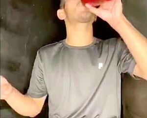 Gay Solo Handjob Leads to Intense Cumshot