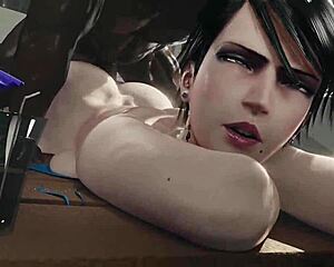 Bayonetta Delivers 3D Blowjob and Creampie Combo