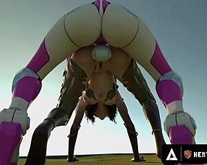 hentai sex school - horny stacked principal milf gets fucked doggystyle in front of the class?