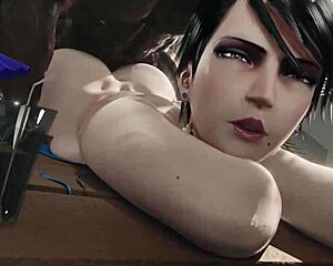Bayonetta Delivers 3D Blowjob and Creampie Combo