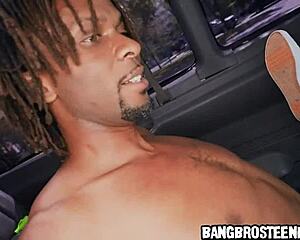 Blonde Teen Bent Over Takes Big Cock