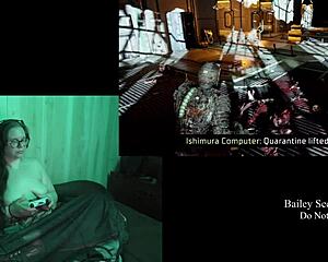 Naked Brunette BBW Plays Game With Big Natural Tits