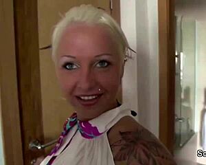 Horny chick picked up at ballermann 6 and banged in the hotel room