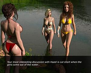 Hot Brunette Flirts Intensely With AV