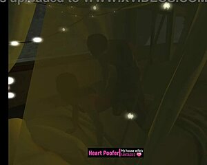 Cartoon porn with an anime theme, women enjoying doggy style sex