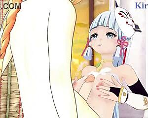 Yanfei, Kamisato Ayaka, and Aether in wild Genshin Impact hentai sex, wanna watch?