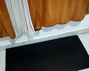 Latina Babe Bent Over For Facial Cumshot