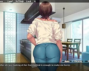 My stepmother’s friend catches me masturbating Part 3 with English subtitles