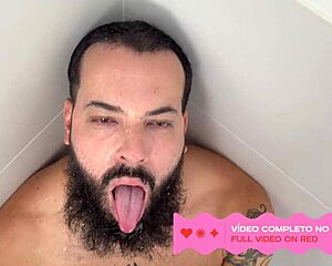 Bearded Guy Spit On By Hot Stud - Full Video On Red