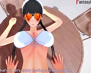 yo, check yor forger in bikini getting pounded at pool! spy x family action! 🏊‍♀️