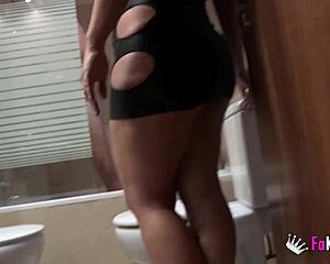 Montse shocks her husband by riding a Chinese guy hard.