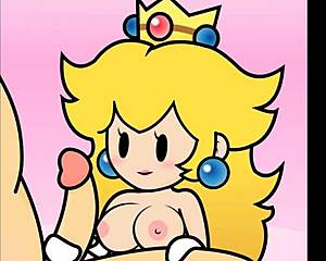 Hey, check Paper Peach doing a hot handjob animation!