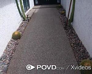 i showed up for some amazing pov sex with my tanned beauty