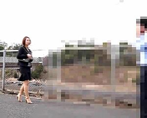 Hey, Watch This Japanese Wife GETTING BANGED by Ex-Husband in Front of Current Hubby - Erika Mizumoto!