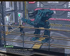 Stranded in space, teen checks out cute robot girl outfit