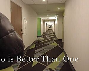 Trolling Hotel in See-Through Lingerie, Nearly Caught Being Naughty