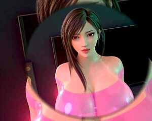 Tifa and Barret Fuck All Night Long in Front of Cloud in Wild 3D Hentai