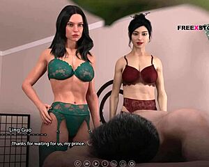 The Seven Realms - Ling and Leyala massage Atlas. it turns into hot threesome sex