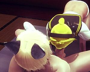 Yaoi Femboy Vocaloid Len Blowjob & Doggystyle Fucked